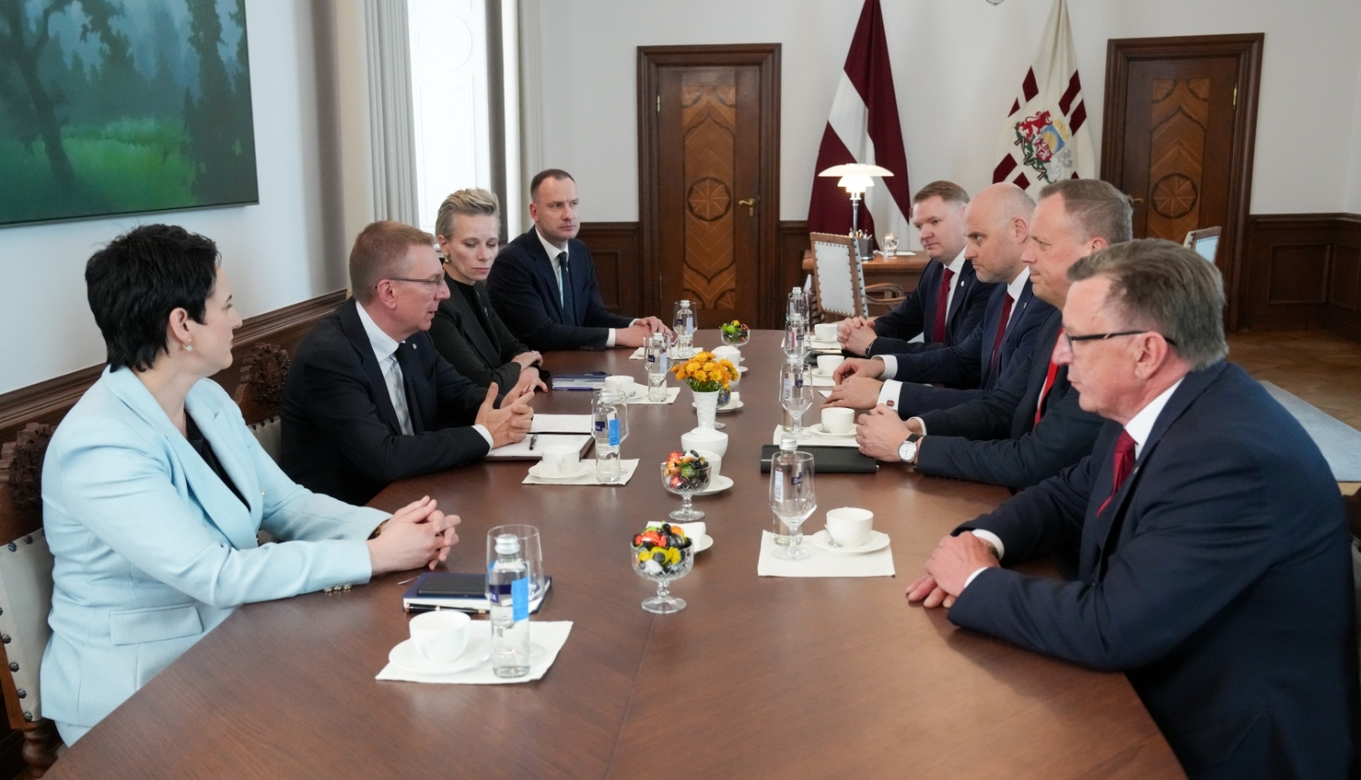 Valsts prezidenta tikšanās ar Saeimas frakcijas "Apvienotais saraksts" pārstāvjiem