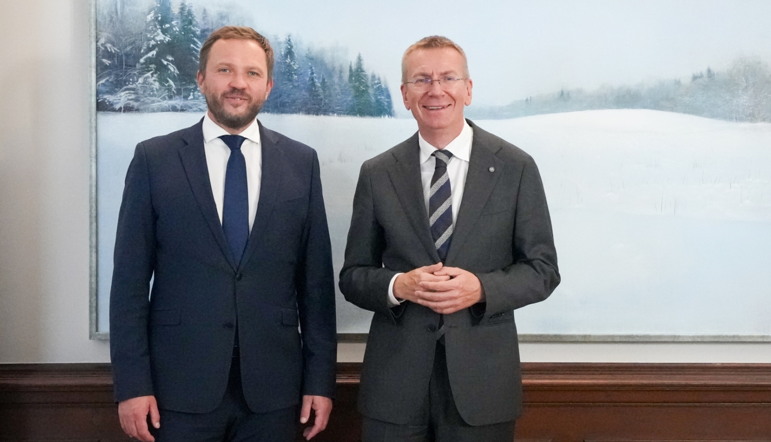 30.09.2026. Valsts prezidenta Edgara Rinkēviča tikšanās ar Igaunijas ārlietu ministru Margusu Cahknu