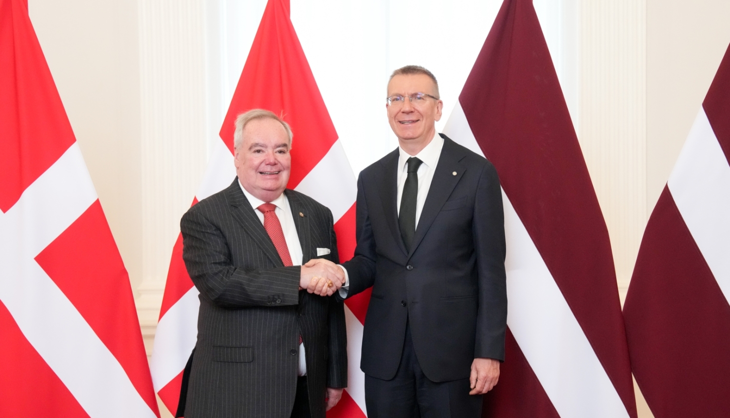 09.06.2026. Valsts prezidents Edgars Rinkēvičs oficiālā vizītē Latvijā uzņem Neatkarīgā Maltas Ordeņa lielmestru Fra’ Džonu Timotiju Danlapu 