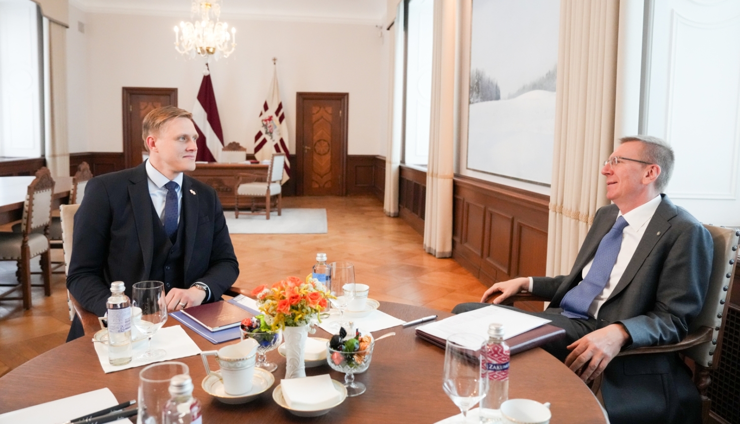 17.06.2026. Valsts prezidenta Edgara Rinkēviča tikšanās ar iekšlietu ministru Jāni Dombravu