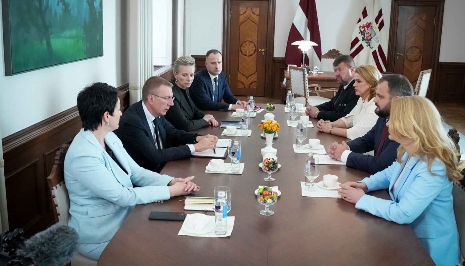 Valsts prezidenta tikšanās ar Saeimas frakcijas "Jaunā Vienotība" pārstāvjiem