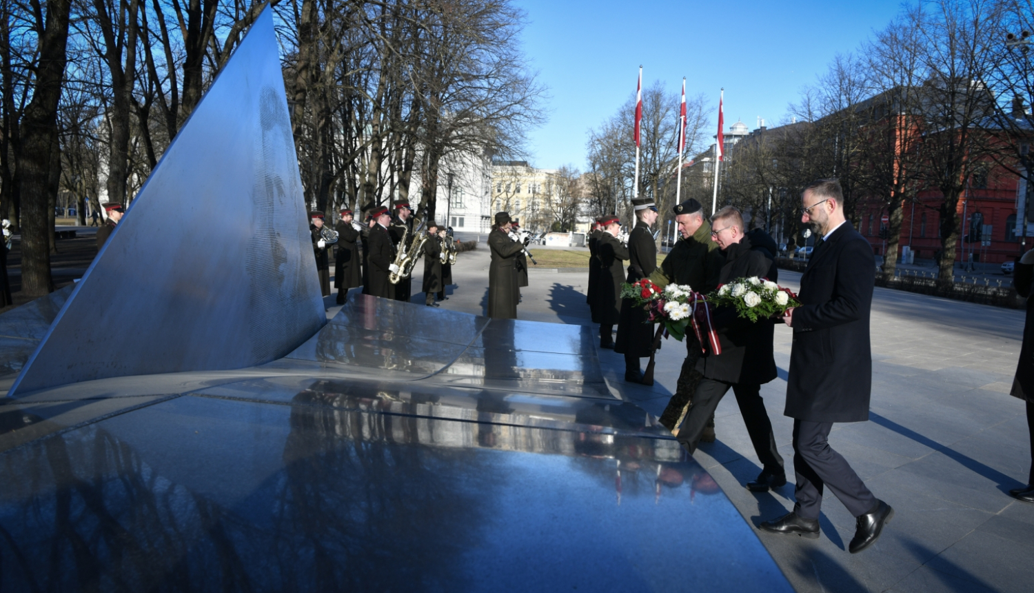 06.03.2024. Valsts prezidenta Edgara Rinkēviča dalība pulkveža Oskara Kalpaka piemiņas pasākumā