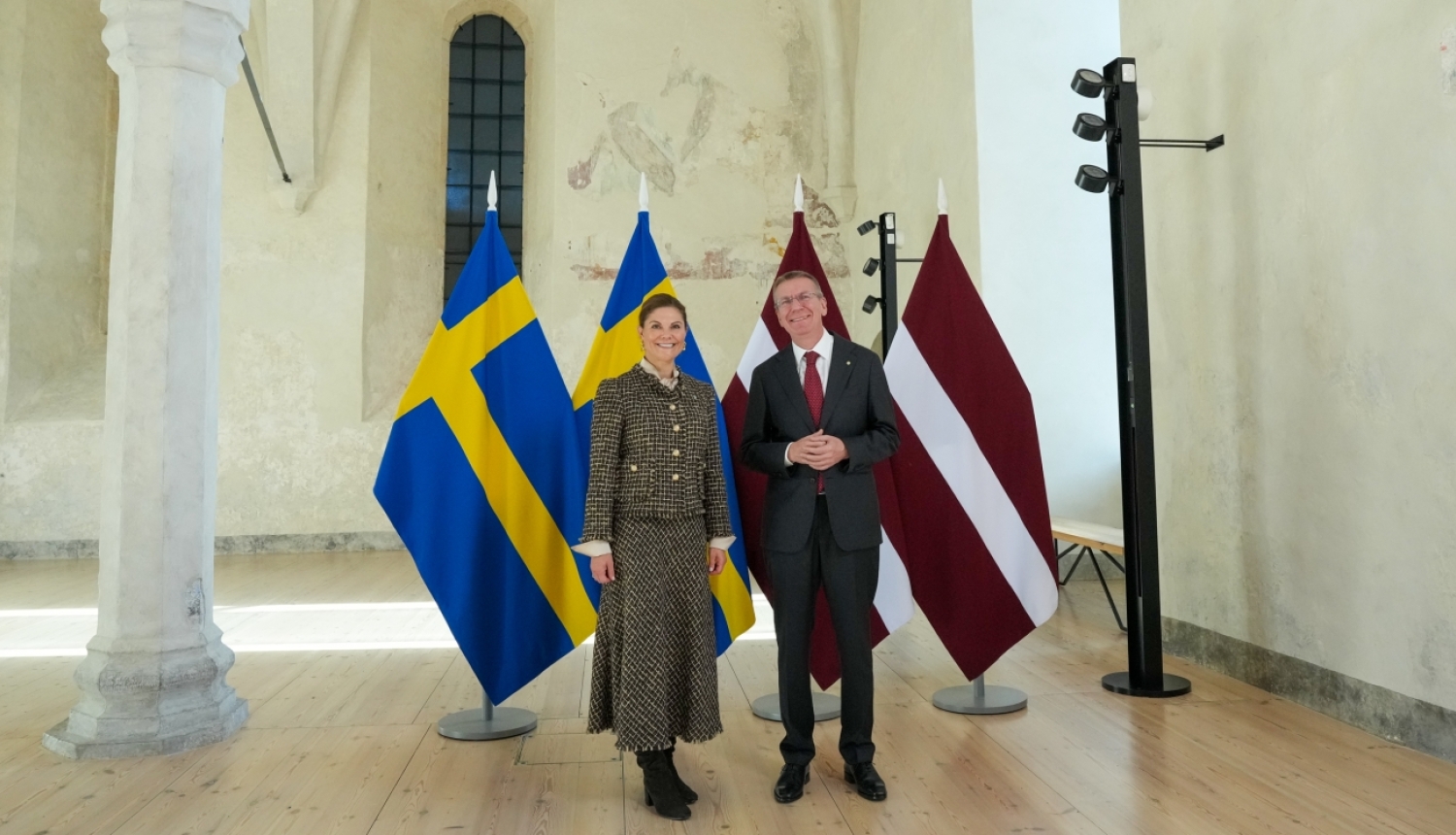 Valsts prezidents Edgars Rinkēvičs un Viņas Karaliskā Augstība Zviedrijas kroņprincese Viktorija apmeklē Latvijas Nacionālo vēstures muzeju