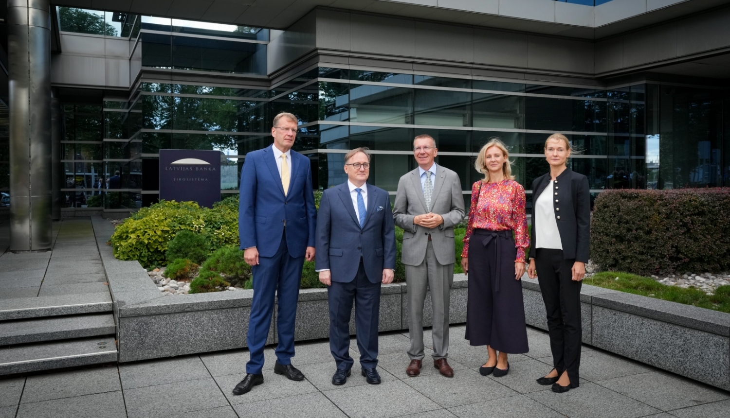 31.08.2026. Valsts prezidents Edgars Rinkēvičs apmeklē Latvijas Banku