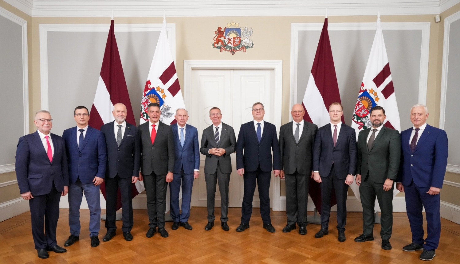 Valsts prezidenta Edgara Rinkēviča tikšanās ar Latvijas Lielo pilsētu asociācijas pārstāvjiem