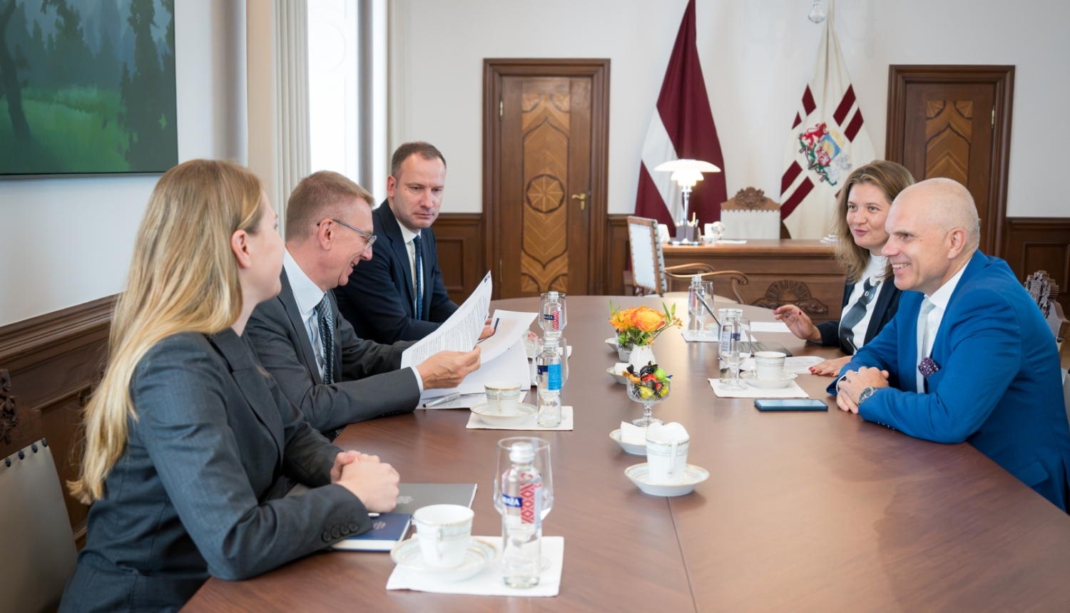 20.07.2026. Valsts prezidenta Edgara Rinkēviča tikšanās ar Latvijas Tirdzniecības un rūpniecības kameras pārstāvjiem
