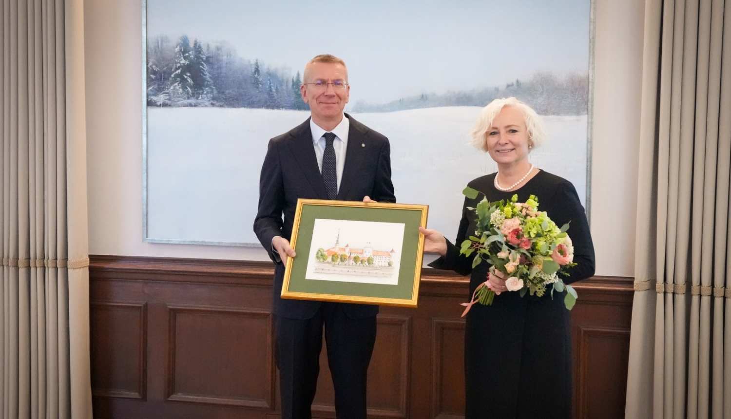 Valsts prezidenta Edgara Rinkēviča un Saeimas priekšsēdētājas Daigas Mieriņas tikšanās