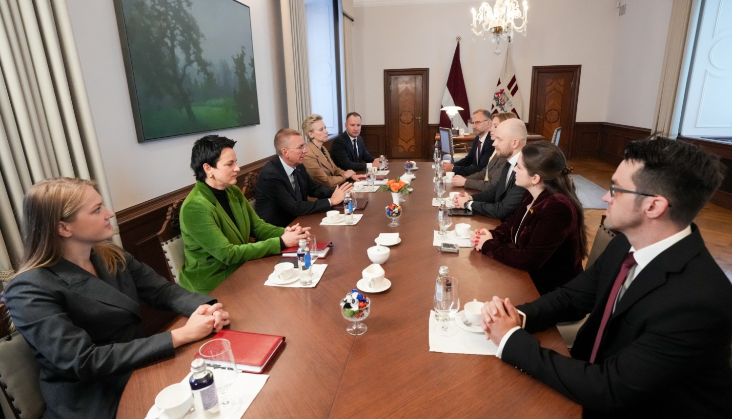 Valsts prezidenta Edgara Rinkēviča tikšanās ar partijas “Progresīvie” pārstāvjiem