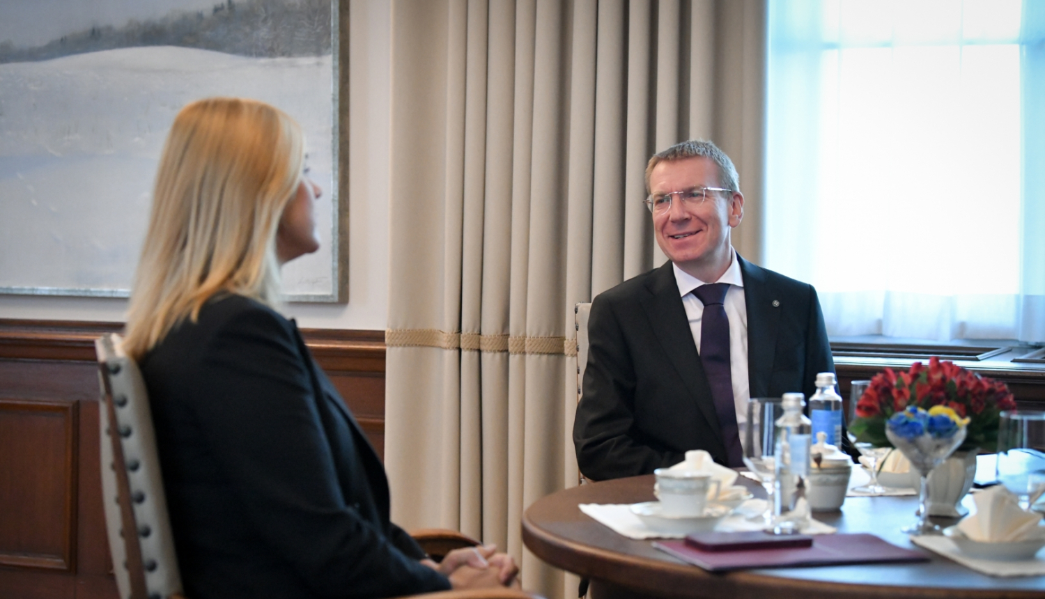 13.09.2023. Valsts prezidenta Edgara Rinkēviča tikšanās ar Ministru prezidenta amata kandidāti Eviku Siliņu