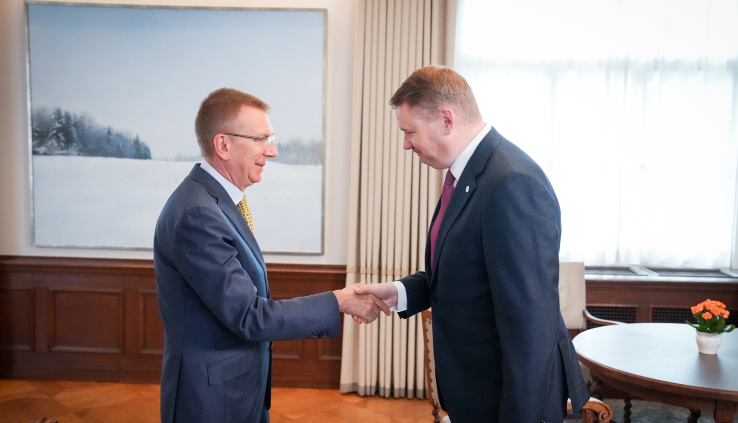Valsts prezidents tiekas ar tieslietu ministru