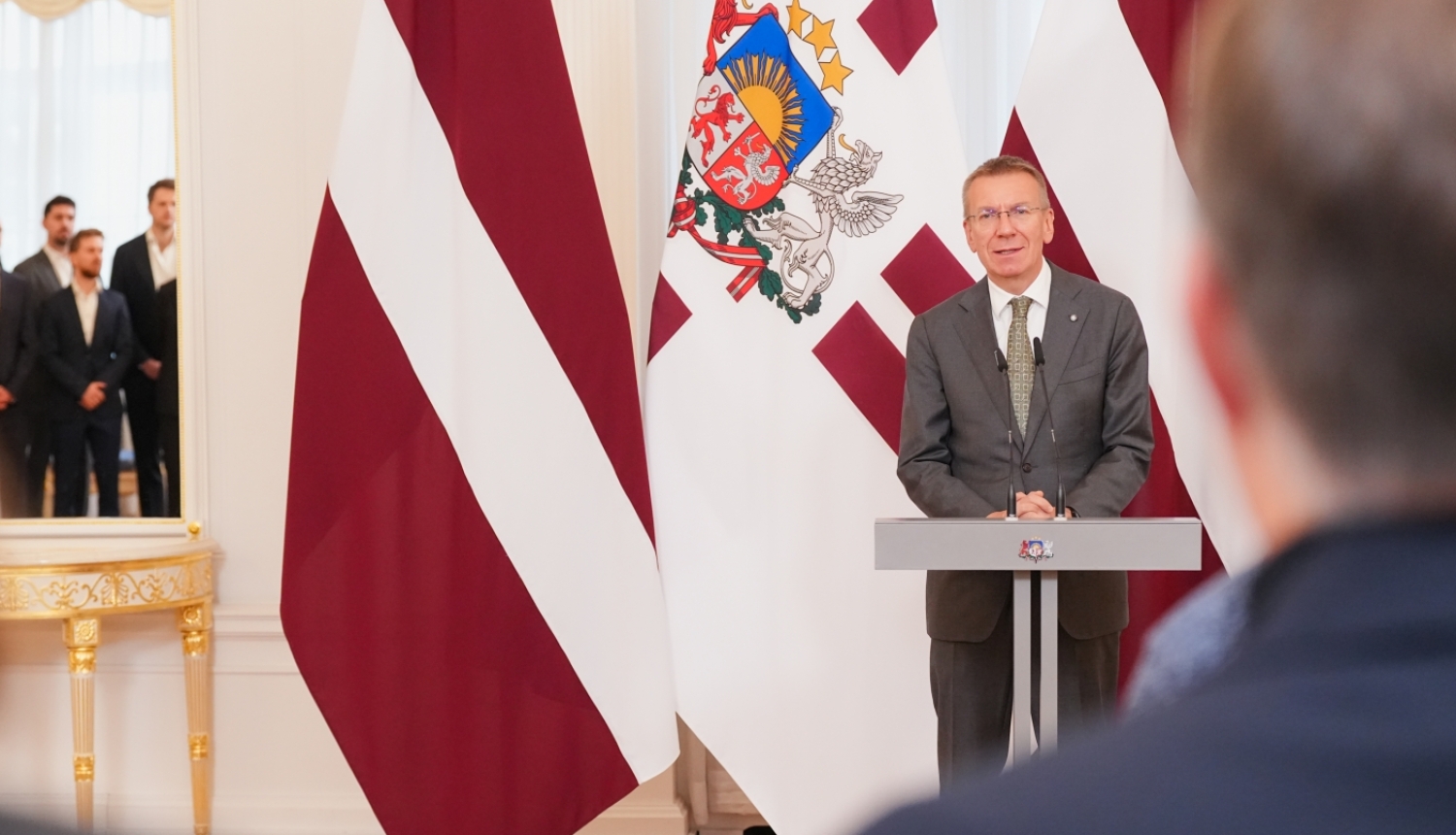 Valsts prezidenta Edgara Rinkēviča tikšanās ar Latvijas uzņēmēju delegāciju, kas piedalījās Valsts prezidenta vizītē Amerikas Savienotajās Valstīs