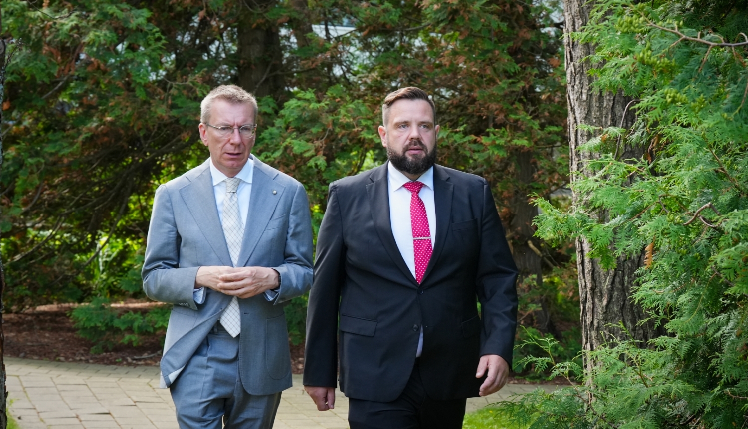 Valsts prezidenta Edgara Rinkēviča tikšanās ar klimata un enerģētikas ministru Jāni Vitenbergu