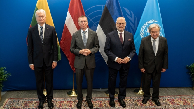 21.09.2026. Baltijas valstu prezidentu un ANO Ģenerālsekretāra tikšanās