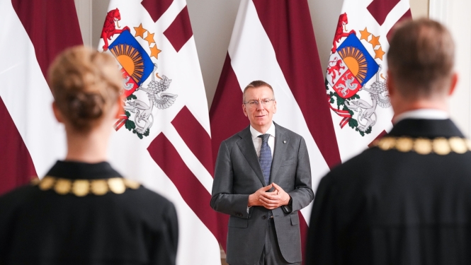 Tiesneša zvēresta svinīgā ceremonija Rīgas pilī