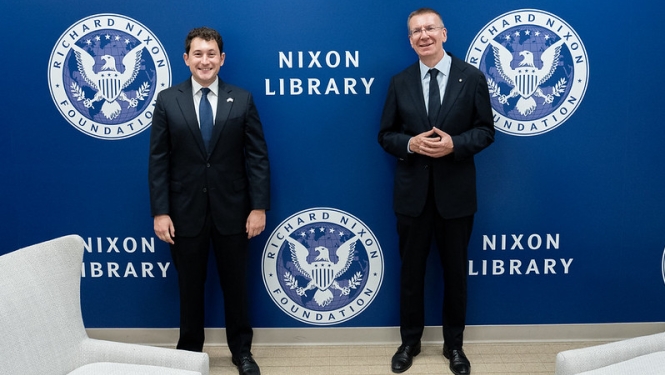 Valsts prezidenta Edgara Rinkēviča vizīte Ričarda Niksona prezidenta bibliotēkā un muzejā