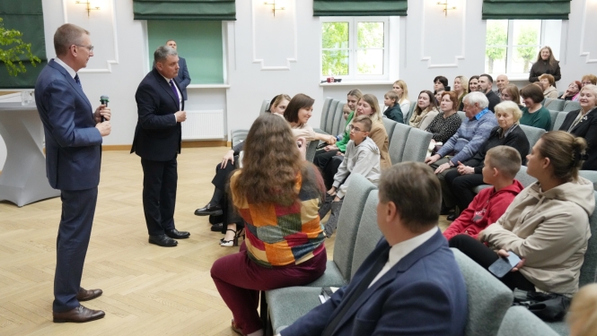 Valsts prezidents Edgars Rinkēvičs tiekas ar Preiļu novada iedzīvotājiem