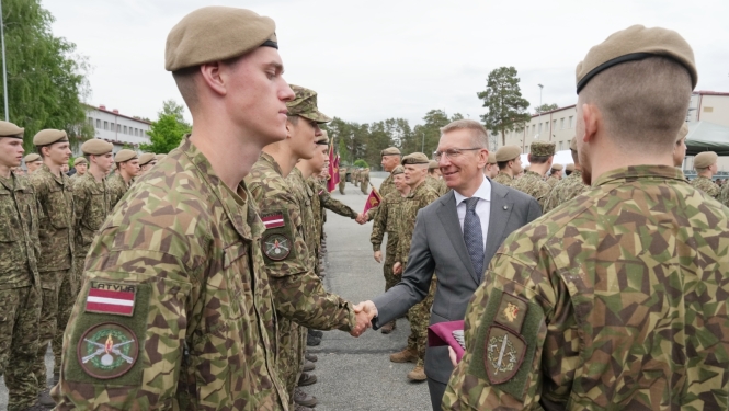 11.06.2026. Valsts prezidenta Edgara Rinkēviča dalība Valsts aizsardzības dienesta izlaiduma ceremonijā