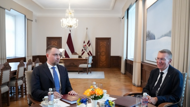 10.09.2026. Valsts prezidenta Edgara Rinkēviča tikšanās ar Ukrainas prezidenta biroja vadītāju Kirilo Budanovu 
