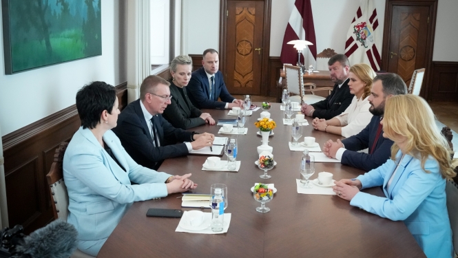 Valsts prezidenta tikšanās ar Saeimas frakcijas "Jaunā Vienotība" pārstāvjiem