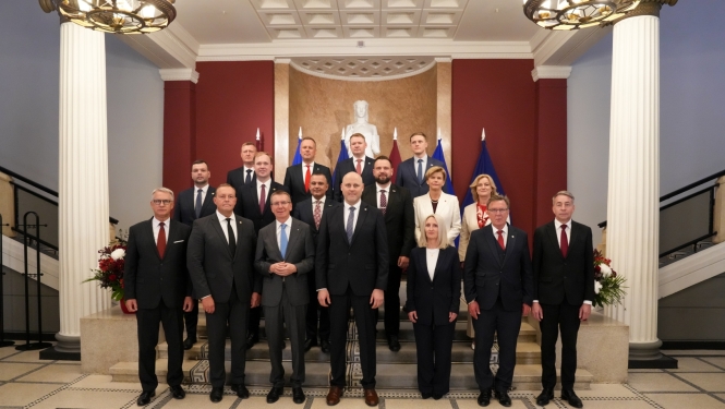 Valsts prezidenta Edgara Rinkēviča dalība 43. Ministru kabineta svinīgajā pirmajā sēdē