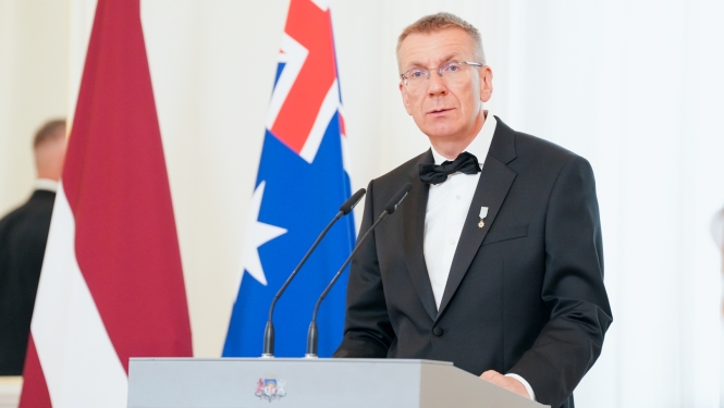 Valsts prezidenta Edgara Rinkēviča uzruna oficiālajās vakariņās par godu Austrālijas Savienības ģenerālgubernatores Semas Mostinas oficiālajai vizītei Latvijā