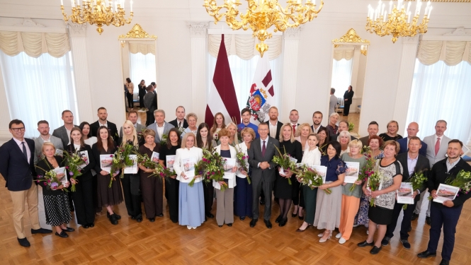 Valsts prezidents sveic “Latvijas Skolu kausa 2026” laureātus
