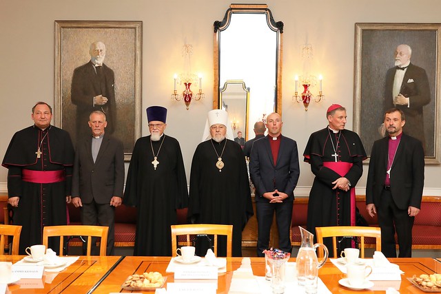 Valsts prezidenta tikšanās ar Latvijas vadošo reliģisko konfesiju pārstāvjiem