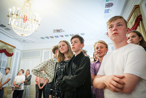 Valsts prezidenta Egila Levita tikšanās ar Eiropas vasaras skolas dalībniekiem