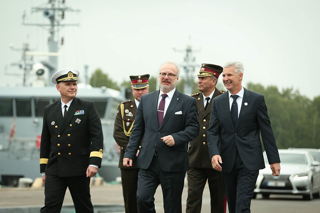 Valsts prezidents Egils Levits piedalās Latvijas Kara flotes 100. gadadienas pasākumos