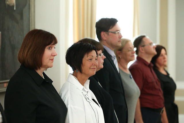 Valsts prezidenta Egila Levita tikšanās ar Latviešu valodas un literatūras skolotāju asociācijas valdi