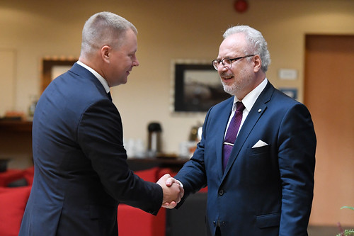 Valsts prezidenta Egila Levita tikšanās ar ārvalstu tirdzniecības kameru Latvijā pārstāvjiem