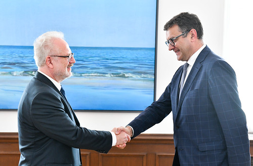 Valsts prezidenta Egila Levita tikšanās ar finanšu ministru Jāni Reiru