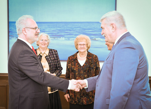Valsts prezidents Egils Levits tiekas ar Latvijas Pensionāru Federācijas vadību