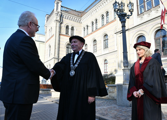 Valsts prezidents Egils Levits piedalās Latvijas Universitātes Juridiskās fakultātes simtgades pasākumā