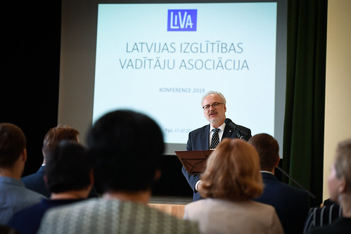 17.10.2019. Valsts prezidents Egils Levits piedalās Latvijas izglītības vadītāju asociācijas konferences atklāšanā