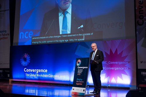 14.11.2019. Valsts prezidents Egils Levits piedalās Blockchain Pasaules kongresā Spānijā, kas veltīts tēmai “Konverģence”