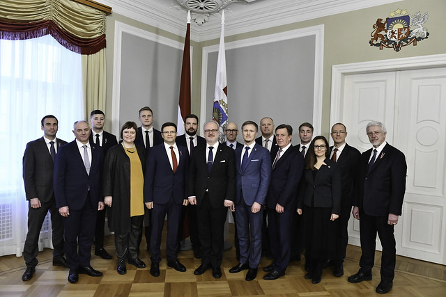 22.11.2019. Valsts prezidenta Egila Levita tikšanās ar Saeimas ārlietu, aizsardzības un nacionālās drošības komisiju deputātiem