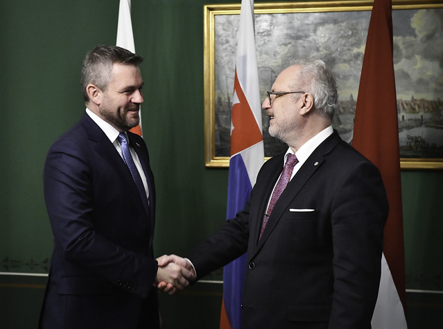 29.11.2019. Valsts prezidenta Egila Levita tikšanās ar V. E. Slovākijas Republikas premjerministru Pēteru Pelegrīni (H. E. Mr Peter Pellegrini)