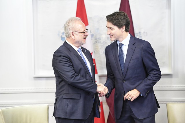 03.12.2019. Valsts prezidenta tikšanās ar Kanādas premjerministru Džastinu Trudo (Justin Trudeau)