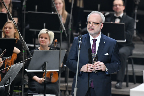 25.02.2020. Valsts prezidents Egils Levits ar dzīvesbiedri Andru Leviti piedalās “Lielās mūzikas balvas” pasniegšanas ceremonijā