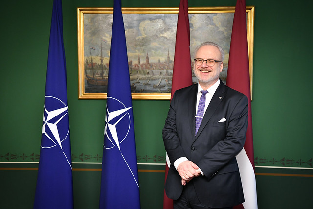 05.03.2020. Valsts prezidenta Egila Levita tikšanās ar NATO Transformācijas pavēlniecības komandieri (Supreme Allied Commander Transformation) ģenerāli Andrē Lanatu (André Lanata)