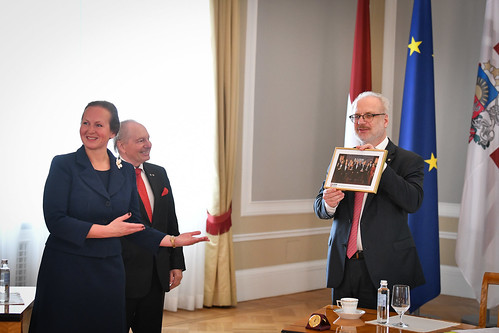 12.06.2020. Valsts prezidenta Egila Levita tikšanās ar Latvijas Darba devēju konfederācijas prezidentu Vitāliju Gavrilovu un ģenerāldirektori Līgu Meņģelsoni