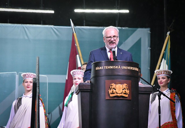 24.07.2020. Valsts prezidents Egils Levits piedalās Rīgas Tehniskās universitātes izlaidumā