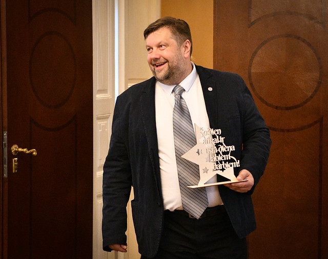 08.09.2020. Valsts prezidenta Egila Levita tikšanās ar biedrības “Latvijas Samariešu apvienība” direktoru Andri Bērziņu