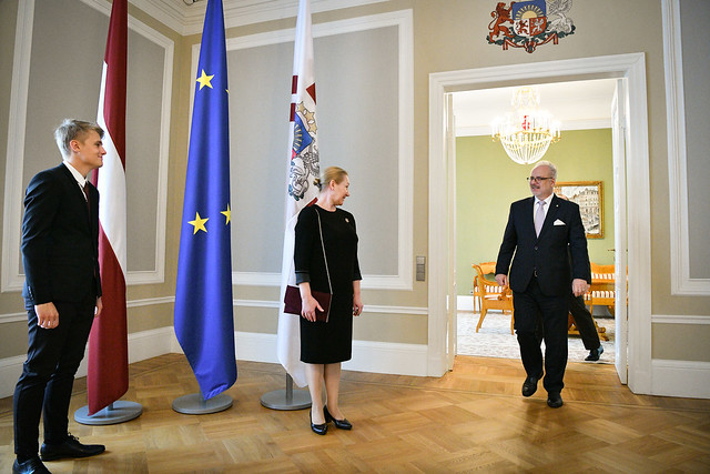 23.09.2020. Valsts prezidents Egils Levits Rīgas pilī rīko piemiņas pasākumu par godu ievērojamā Latvijas valsts un sabiedriskā darbinieka Miķeļa Valtera pārapbedīšanai Latvijā