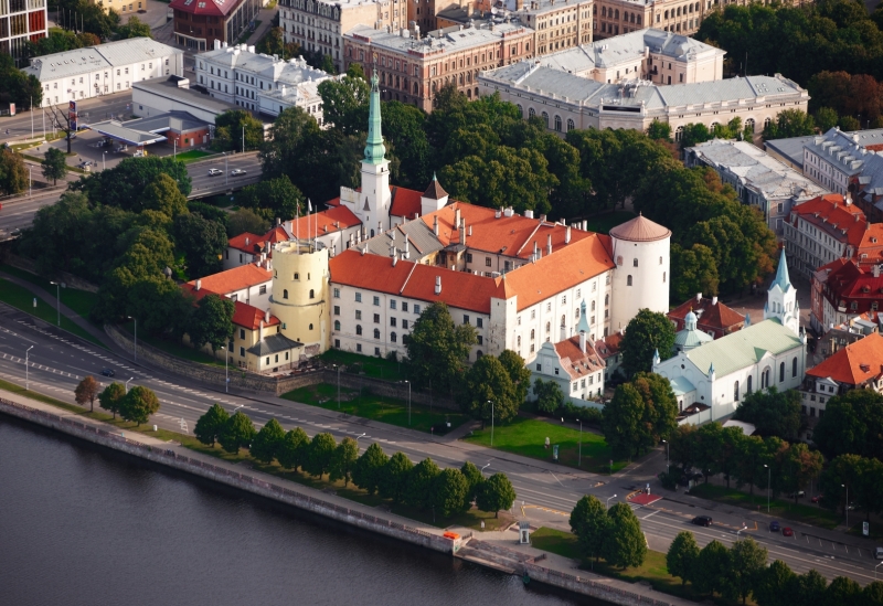 The Riga Castle from the bird’s eye view
