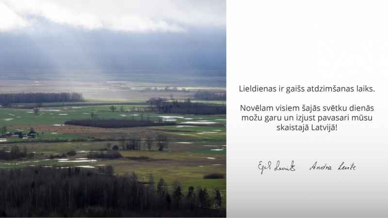 Lieldienu apsveikums