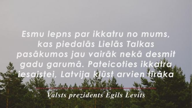 Valsts prezidents pateicas “Laimes koku” akcijas dalībniekiem