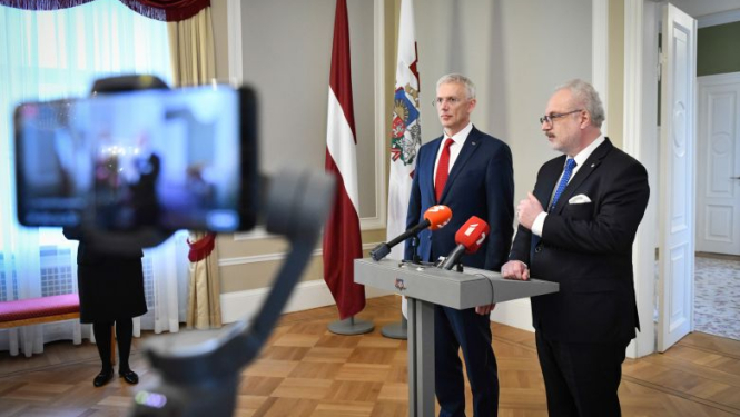 Valsts prezidenta Egila Levita tikšanās ar Ministru prezidentu Krišjāni Kariņu