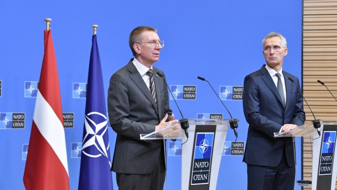 16.11.2023. Valsts prezidenta Edgara Rinkēviča tikšanās ar NATO ģenerālsekretāru Jensu Stoltenbergu